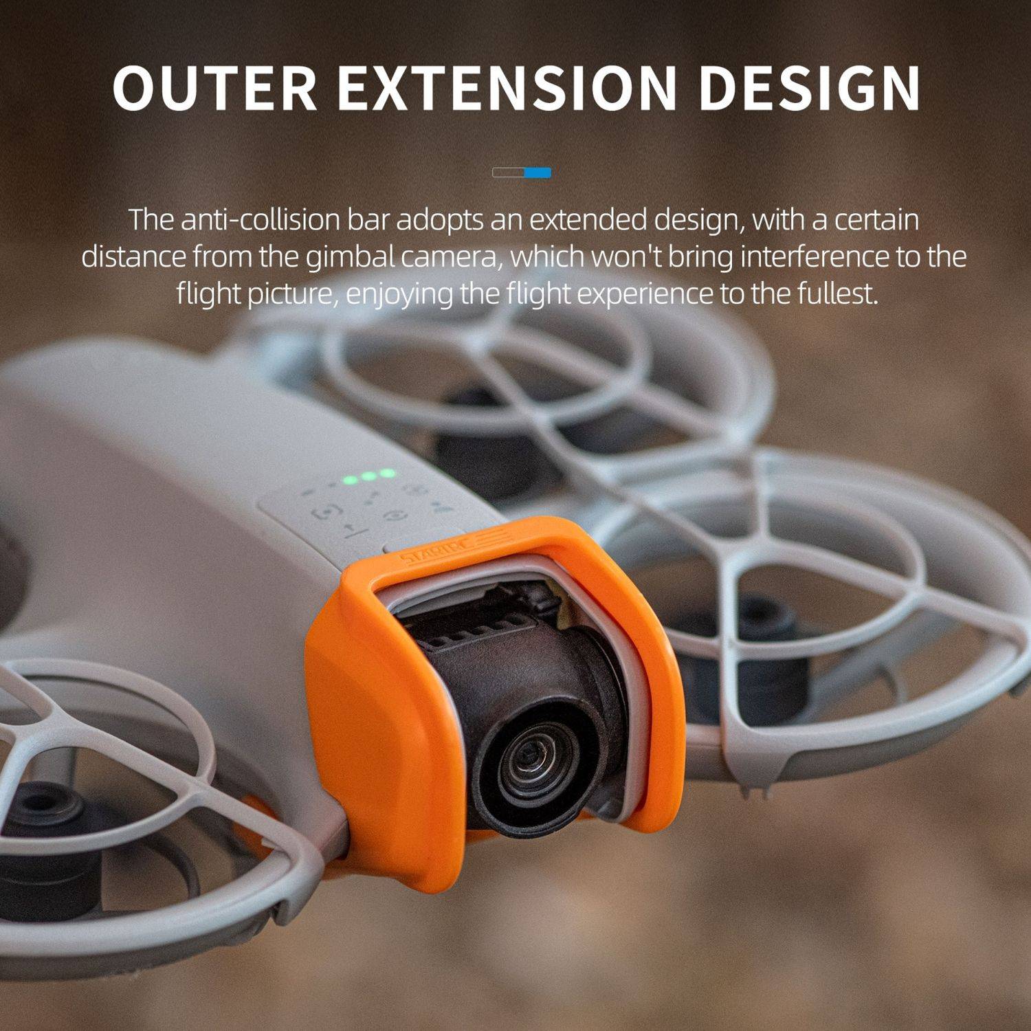 Für DJI Neo Drohne Gimbal Linse Bumper Anti Stoß Kollisionsstangen Schutz Orange