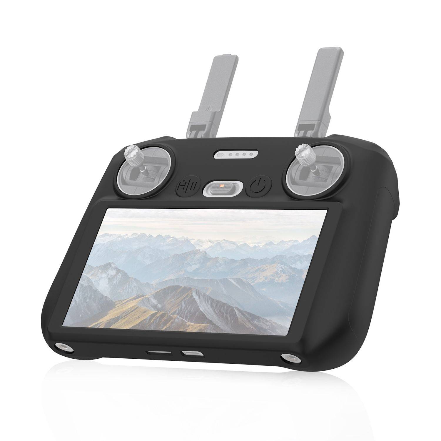 Für DJI Mini 4 Pro / Air 3 / RC 2 Fernsteuerung Silikon Schutz Hülle Schwarz
