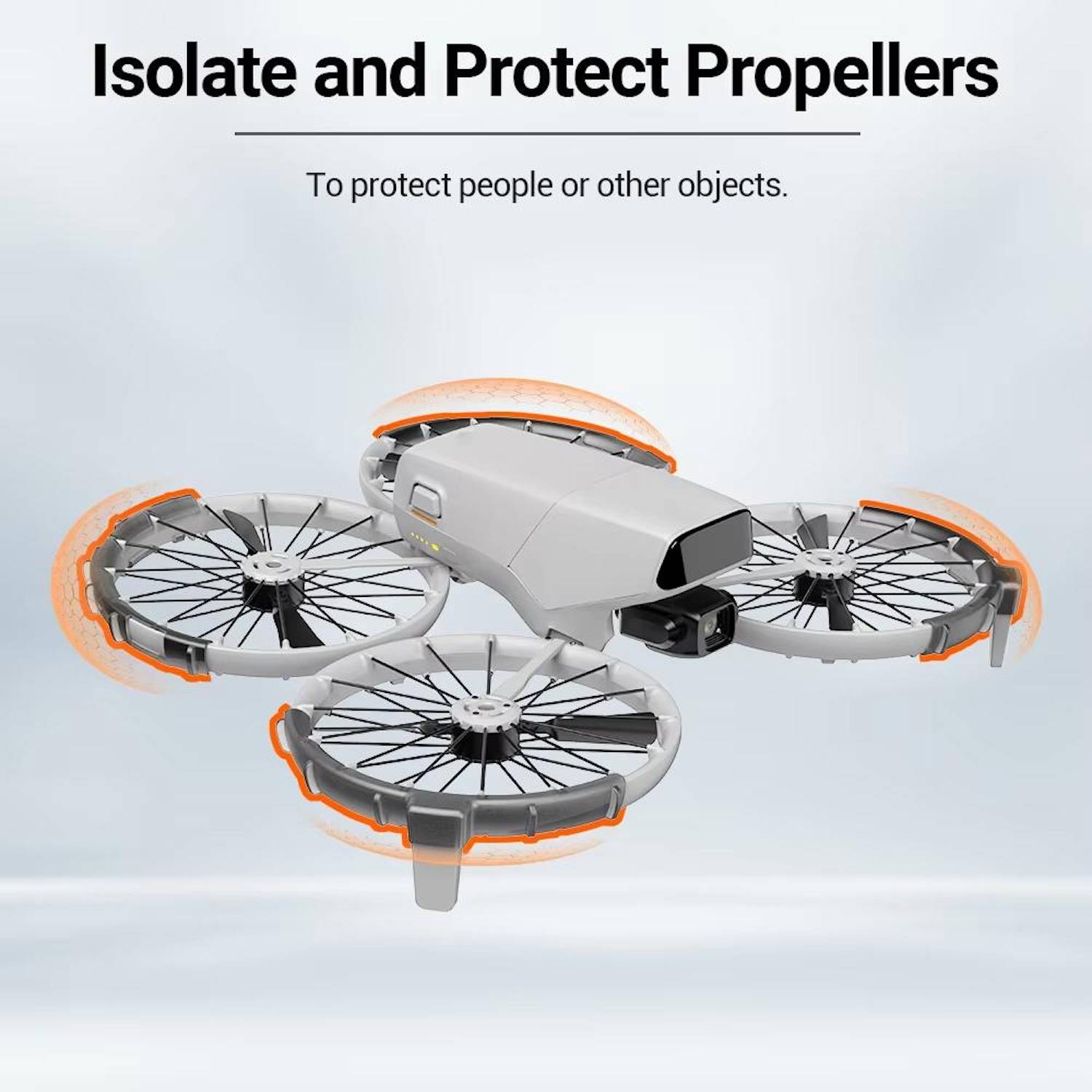 Für DJI Flip Drohne TPU Aufprall Propellerschutz Anti Kollision Zubehör Schwarz
