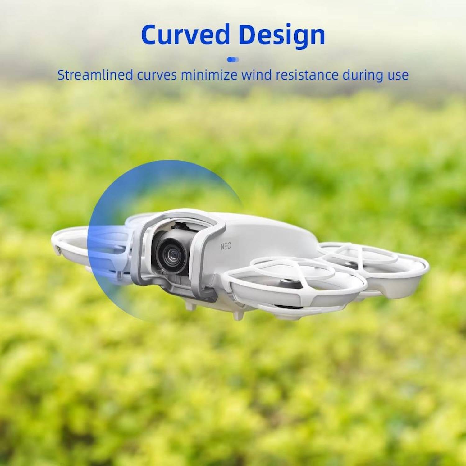 DJI Neo BRDRC Metall - Bumper Crash Bar – Gimbal Linsen & Objektivschutz Silber