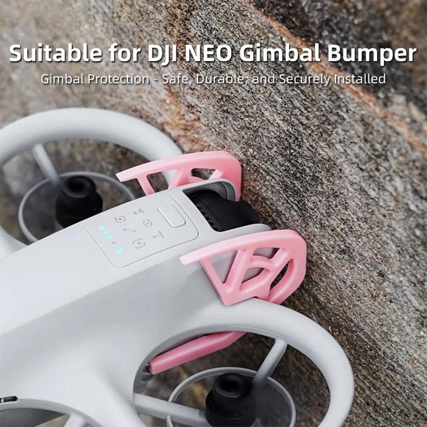 Für DJI Neo BRDRC Gimbal Bumper Anti Stoß Kollisionsstangen Schutz Zubehör Rosa