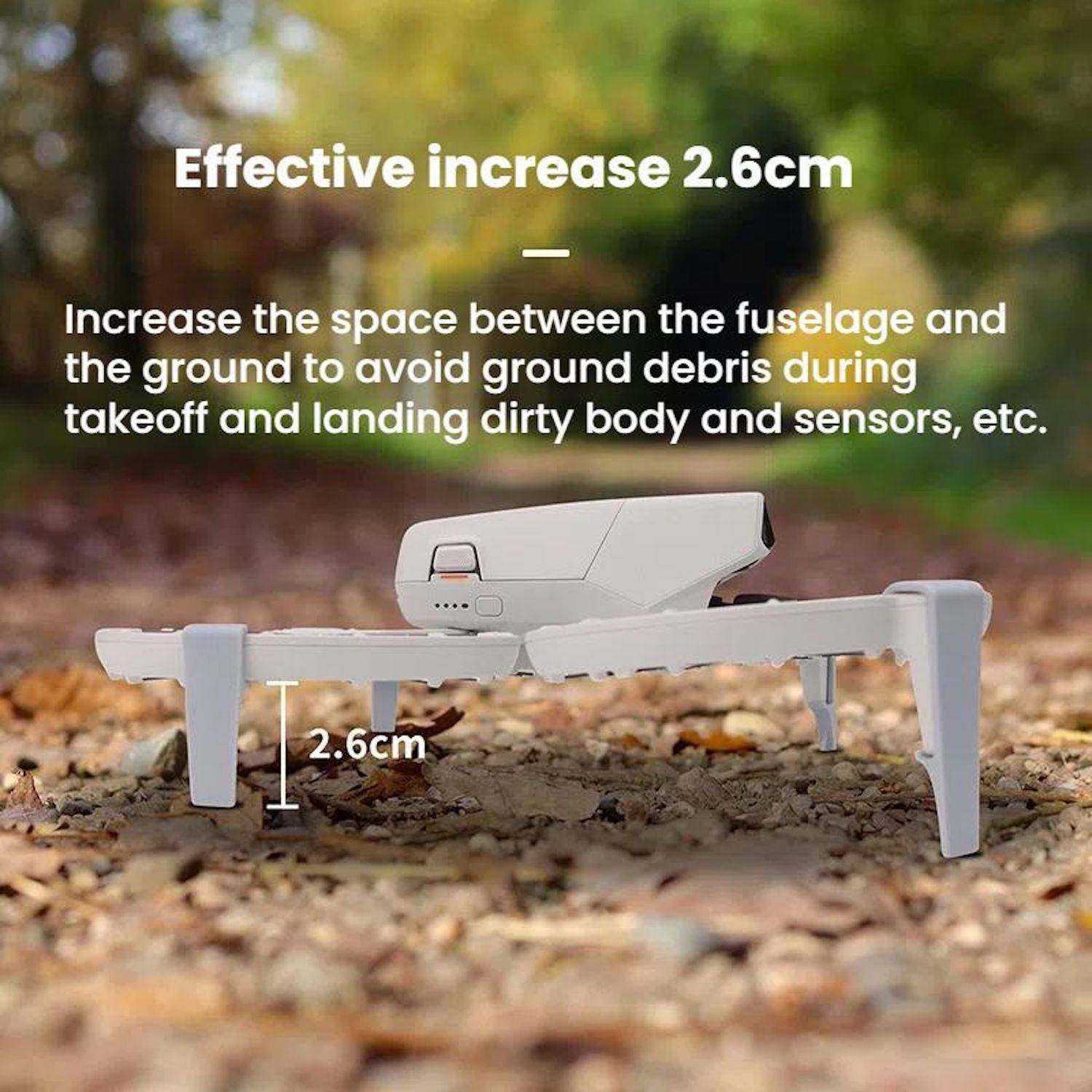 Für DJI Flip CQT Faltbares Erhöhtes Boost Start und Landegestell Zubehör Schwarz