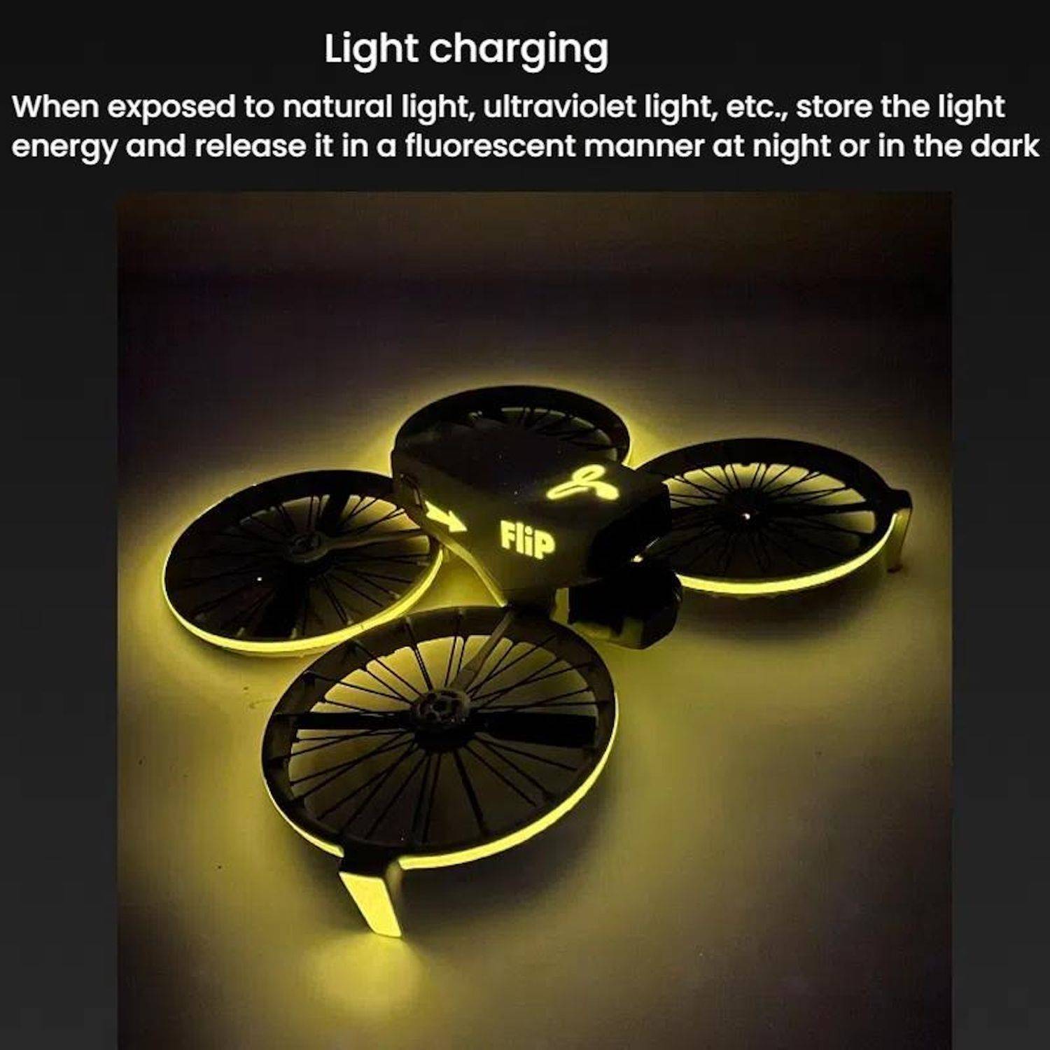 Für DJI Flip CQT Luminous Light-Up Sticker Leuchtender Drohnen Aufkleber Grün