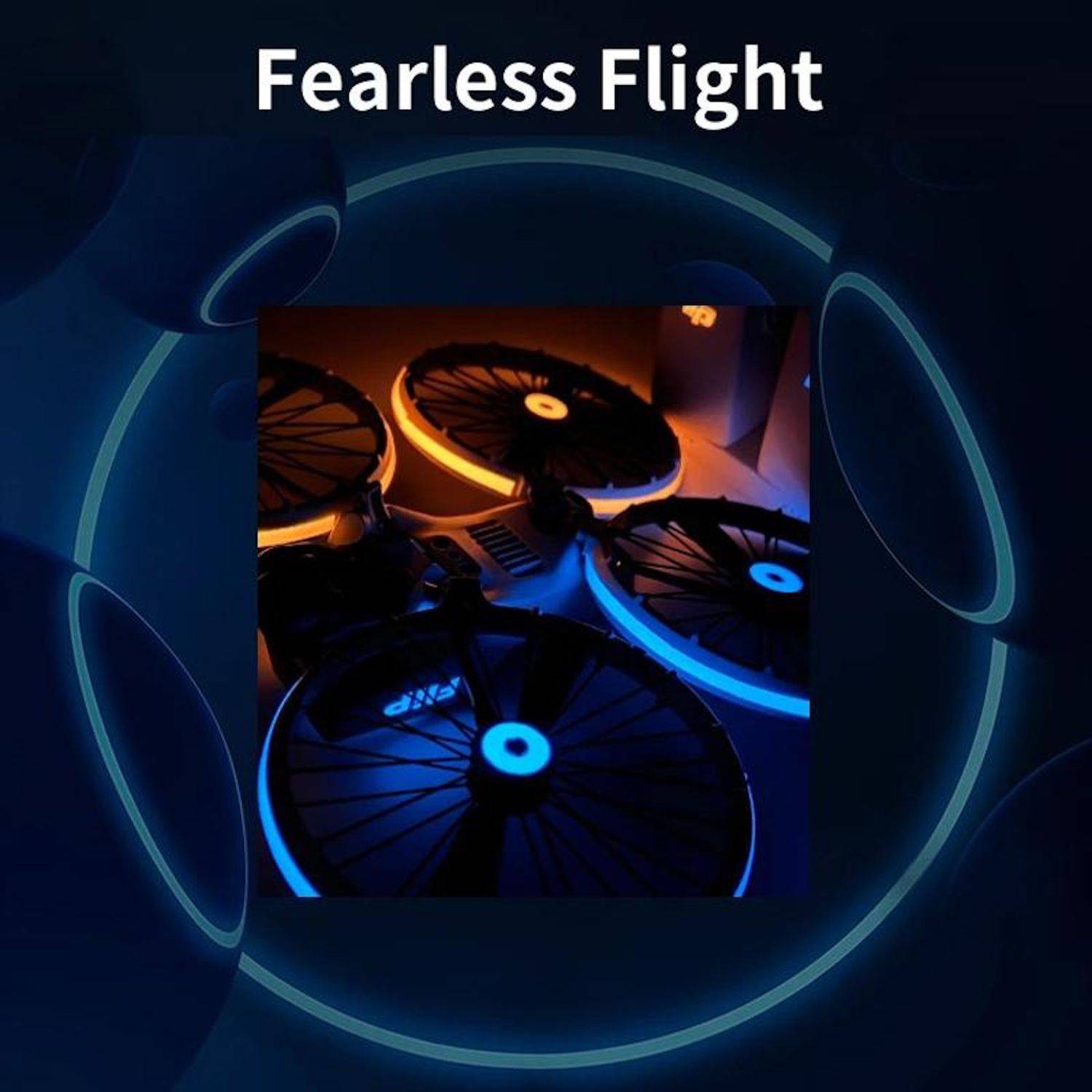 Für DJI Flip CQT Luminous Light-Up Sticker Leuchtender Drohnen Aufkleber Grün