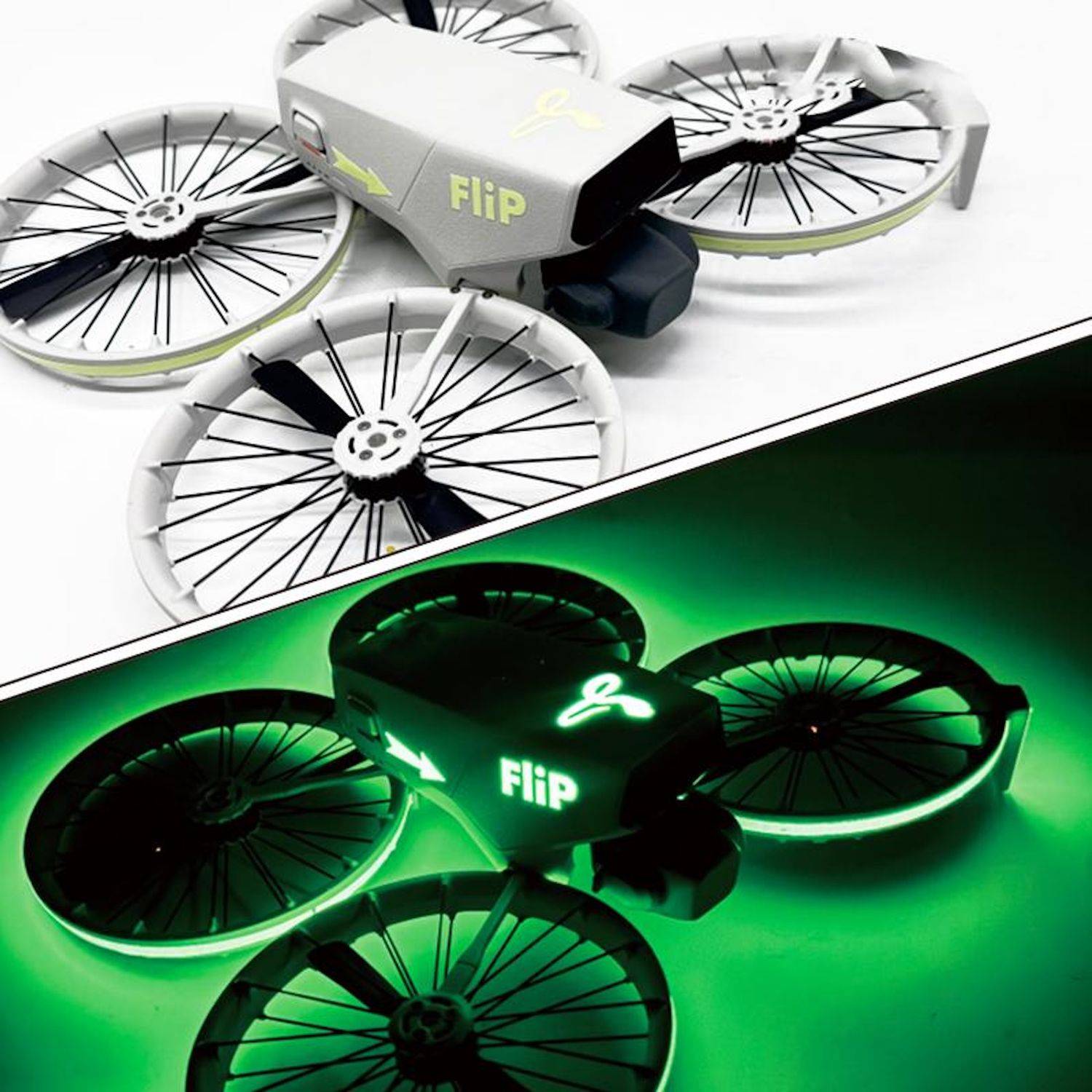 Für DJI Flip CQT Luminous Light-Up Sticker Leuchtender Drohnen Aufkleber Grün