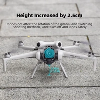 Für DJI Mini 4 Pro BRDRC Booster Landing Faltbares Kickstand Landegestell Grau Für DJI Mini 4 Pro BRDRC Booster Landing Faltbares Kickstand Landegestell Grau