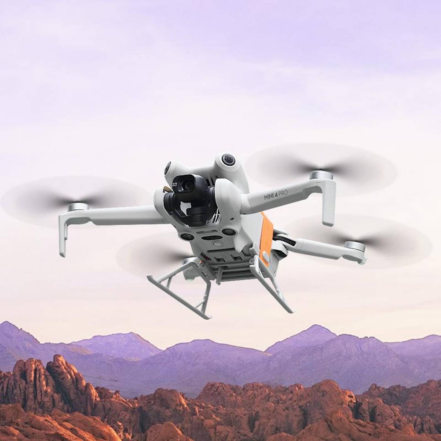 Für DJI Mini 4 Pro BRDRC Booster Landing Faltbares Kickstand Landegestell Grau