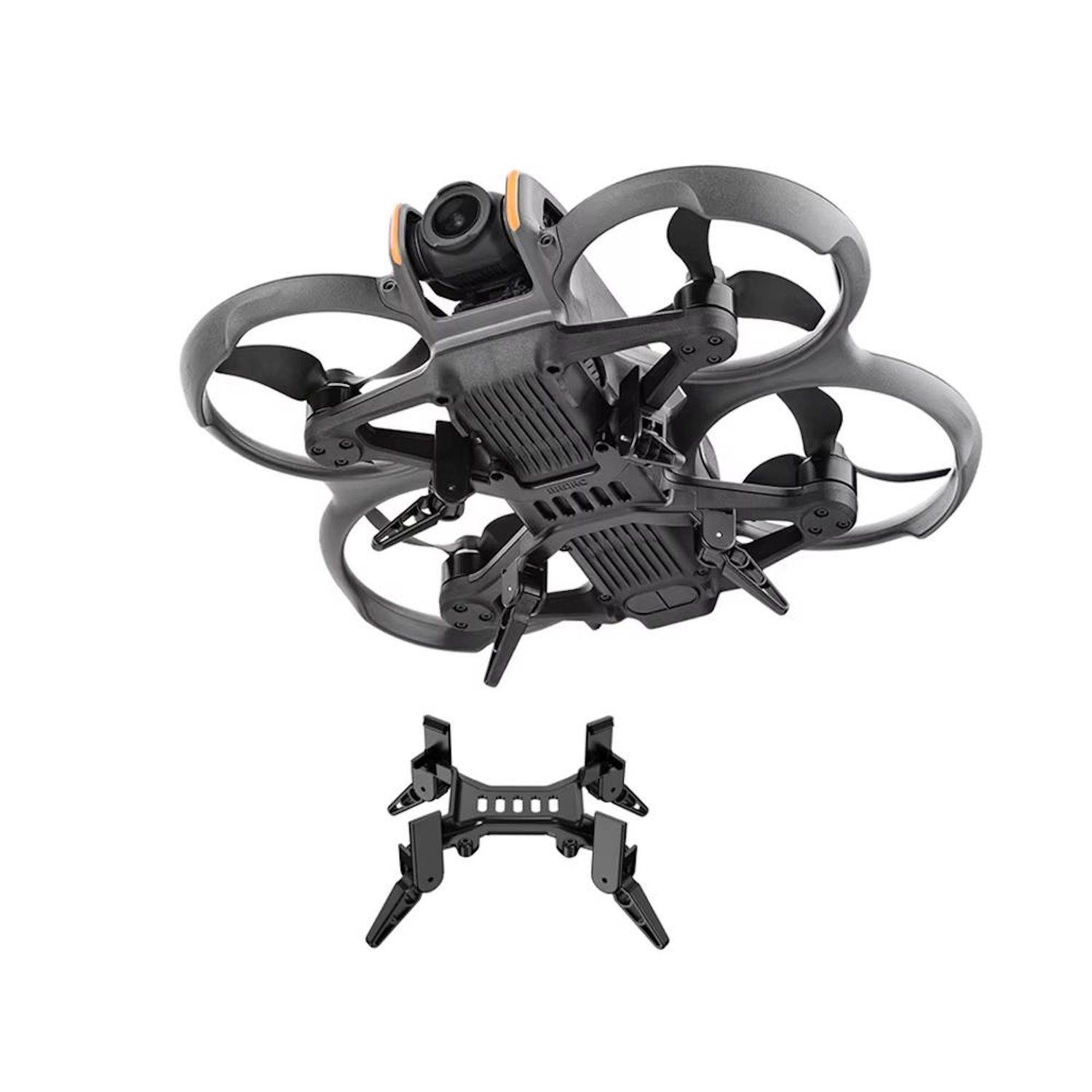 Für DJI Avata 2 BRDRC Klappbares erhöhtes Landegestell Gimbal Schutz Schwarz