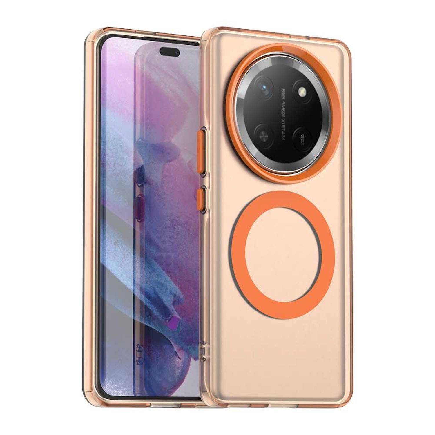 Für Honor Magic 7 Lite Candy Design Magsafe PC Hybrid TPU Schutz Hülle Cover Orange