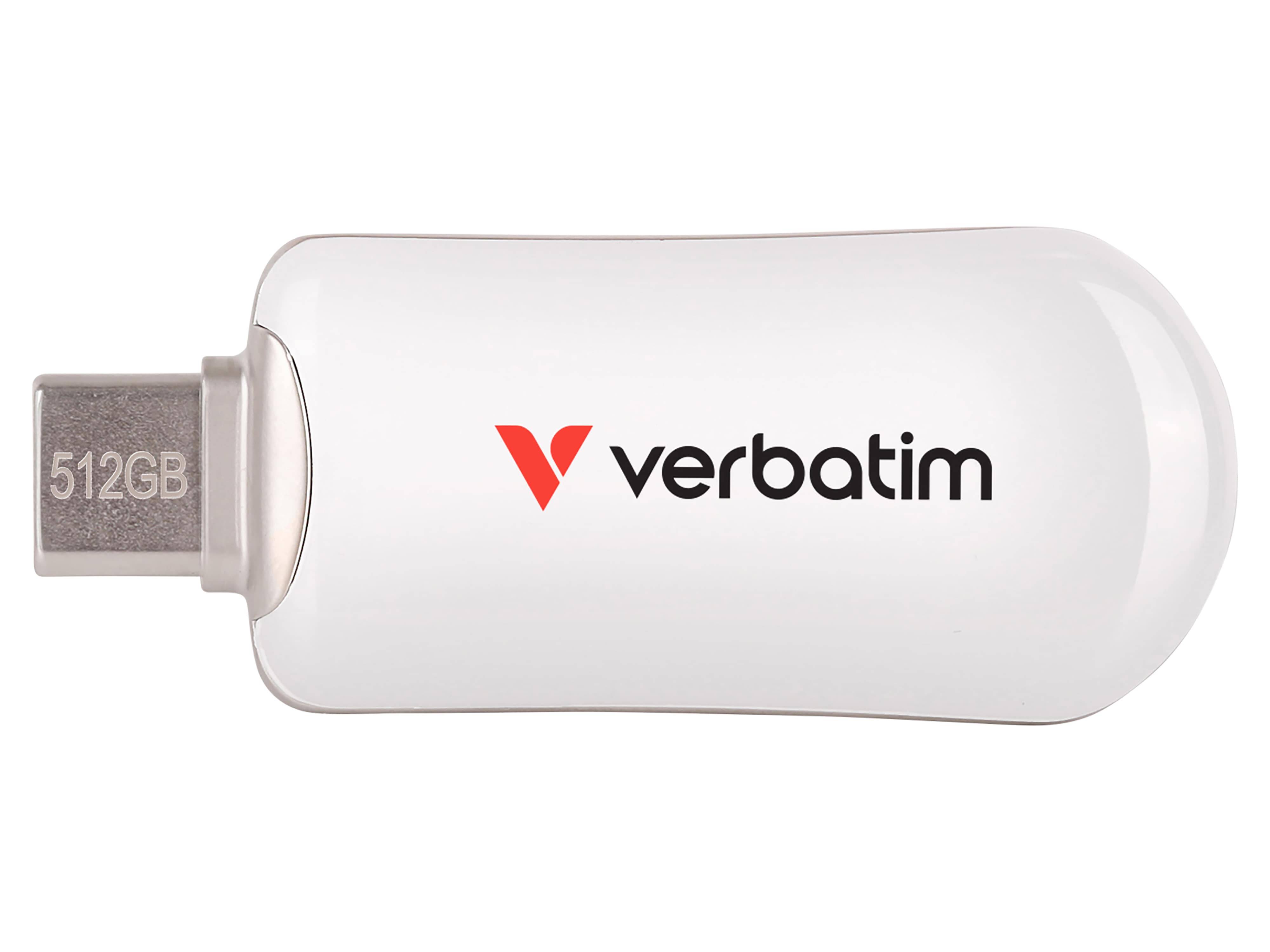 VERBATIM USB-C Stick Plectra 30231 USB 3.2 512GB weiß