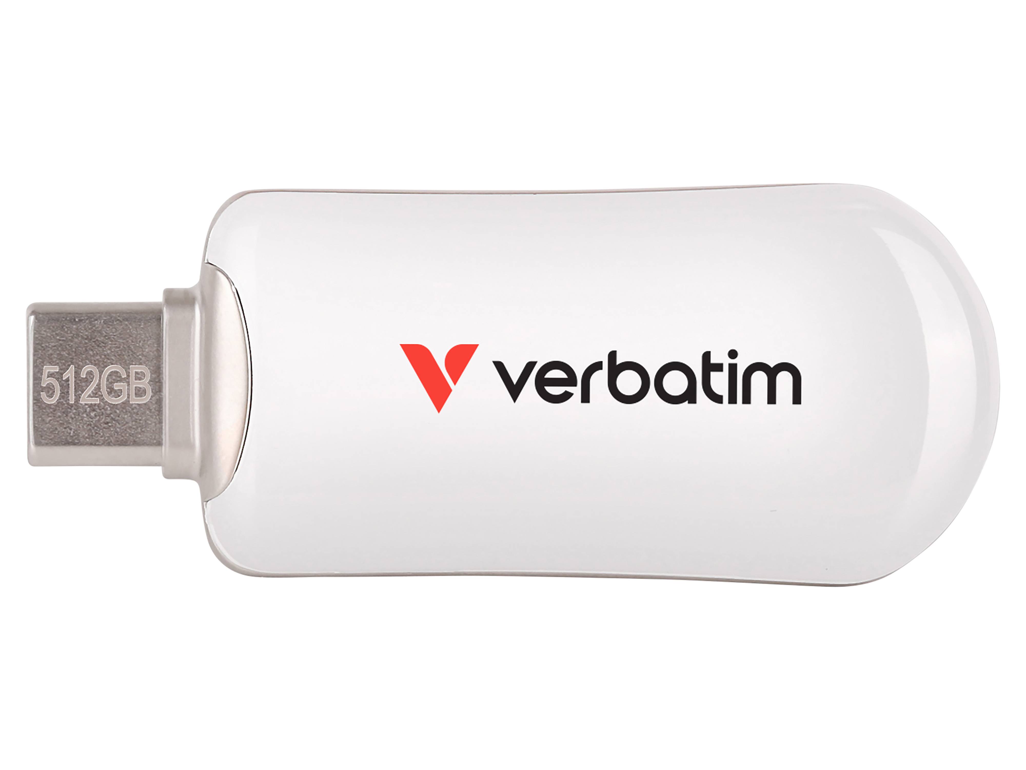 VERBATIM USB-C Stick Plectra 30231 USB 3.2 512GB weiß