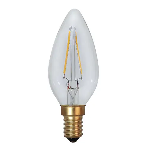 LED Kerzenlampe FILA GLOW - C35 - E14 - 1,5W - warmweiss 2100K - 120lm - klar LED Kerzenlampe FILA GLOW - C35 - E14 - 1,5W - warmweiss 2100K - 120lm - klar