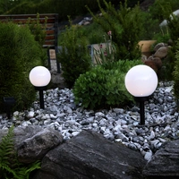 LED Solar Gartenkugel Gartenleuchte Leuchtkugel Lichtsensor Terrasse Außen LED Solar Gartenkugel Gartenleuchte Leuchtkugel Lichtsensor Terrasse Außen