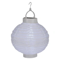LED Solar Lampion Festival Hängeleuchte Balkon Terrasse D: 25cm Sensor weiß LED Solar Lampion Festival Hängeleuchte Balkon Terrasse D: 25cm Sensor weiß