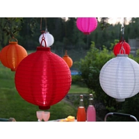 LED Solar Lampion Festival Hängeleuchte Balkon Terrasse D: 25cm Sensor blau LED Solar Lampion Festival Hängeleuchte Balkon Terrasse D: 25cm Sensor blau