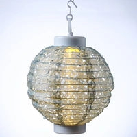 LED Solar Lampion mit Muster grün D: 20cm Party Balkon Terrasse Gartenlampion LED Solar Lampion mit Muster grün D: 20cm Party Balkon Terrasse Gartenlampion