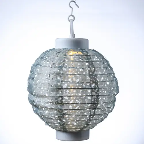 LED Solar Lampion mit Muster grün D: 20cm Party Balkon Terrasse Gartenlampion LED Solar Lampion mit Muster grün D: 20cm Party Balkon Terrasse Gartenlampion