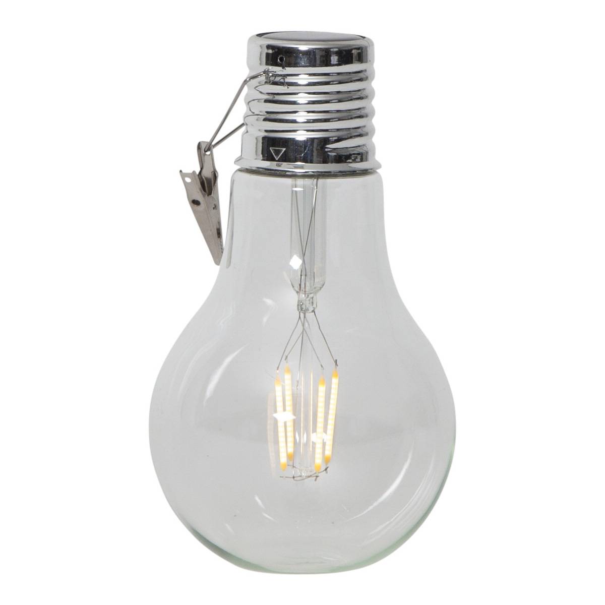 LED Solar XL Glühbirne Solarleuchte Garten Terrasse Balkon stehend hängend 3St.