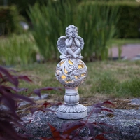 LED Solar Gartenfigur Grabdeko Engel 6 Stunden Leuchtdauer H: 27cm Lichtsensor LED Solar Gartenfigur Grabdeko Engel 6 Stunden Leuchtdauer H: 27cm Lichtsensor