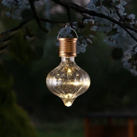 LED Solar Glühbirne Kugelleuchte Solarleuchte Terrasse Balkon Gartendeko klar LED Solar Glühbirne Kugelleuchte Solarleuchte Terrasse Balkon Gartendeko klar