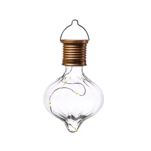 LED Solar Glühbirne Kugelleuchte Solarleuchte Terrasse Balkon Gartendeko klar LED Solar Glühbirne Kugelleuchte Solarleuchte Terrasse Balkon Gartendeko klar