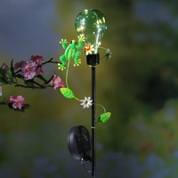 LED Solar Gartenstecker Frosch Erdspieß Glühbirne für Garten Balkon H: 84cm LED Solar Gartenstecker Frosch Erdspieß Glühbirne für Garten Balkon H: 84cm