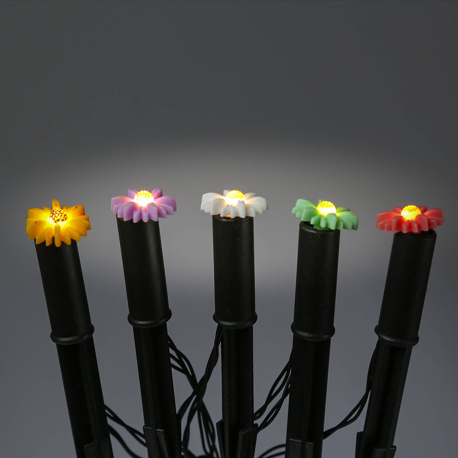 LED Solar Lichterkette Blumen Beetstecker Gartenstecker Stabbeleuchtung Sensor