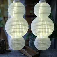 XL LED Solar Lampion H: 60cm Party Balkon Terrasse Garten Deko Sensor 2 Stück XL LED Solar Lampion H: 60cm Party Balkon Terrasse Garten Deko Sensor 2 Stück