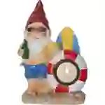 LED Solar Gartenzwerg mit Rettungsring Gartenfigur Gnomy Gartendeko H: 23cm LED Solar Gartenzwerg mit Rettungsring Gartenfigur Gnomy Gartendeko H: 23cm