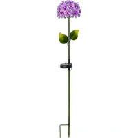 LED Solarstab Hortensie pink Gartenstecker Blume Deko Leuchte Garten Balkon Deko LED Solarstab Hortensie pink Gartenstecker Blume Deko Leuchte Garten Balkon Deko