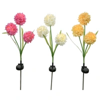 LED Solar Gartenstecker Blume Kugelblume Dekoleuchte Solarleuchte Garten gelb LED Solar Gartenstecker Blume Kugelblume Dekoleuchte Solarleuchte Garten gelb