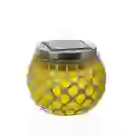 LED Solar Windlicht Mosaik Solarglas Solarleuchte Mosaikleuchte Tischlampe gelb LED Solar Windlicht Mosaik Solarglas Solarleuchte Mosaikleuchte Tischlampe gelb