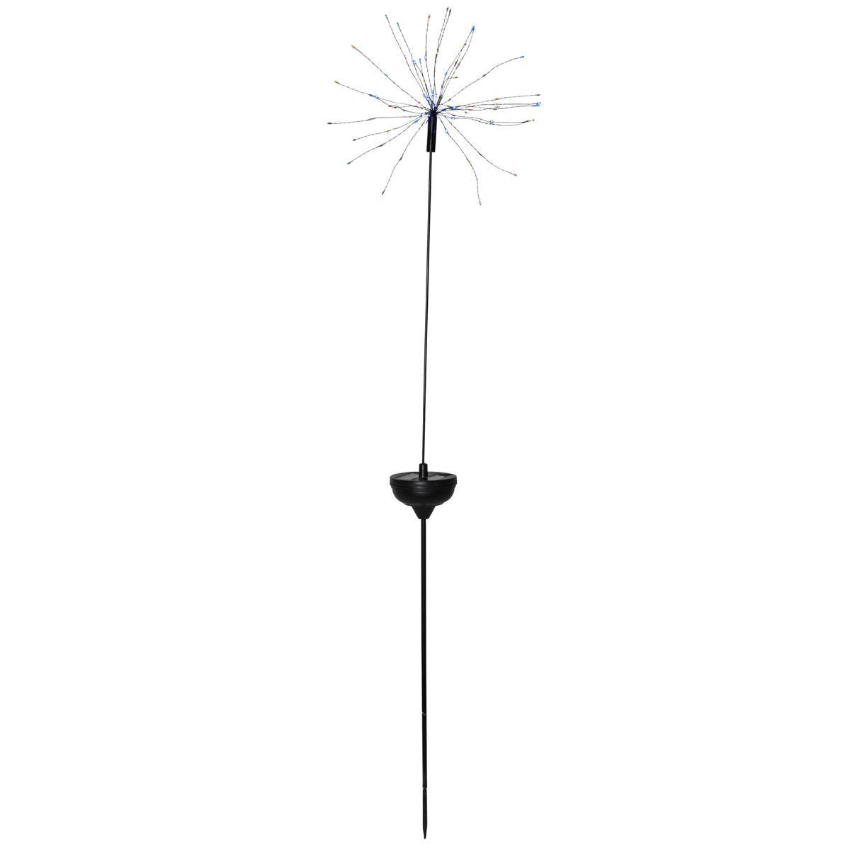 LED Solarstab FEUERWERK Gartendeko Gartenstecker H: 100cm Dämmerungssensor