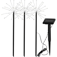 LED Solarstab FEUERWERK Gartendeko Gartenstecker LED Dämmerungssensor 3er Set LED Solarstab FEUERWERK Gartendeko Gartenstecker LED Dämmerungssensor 3er Set