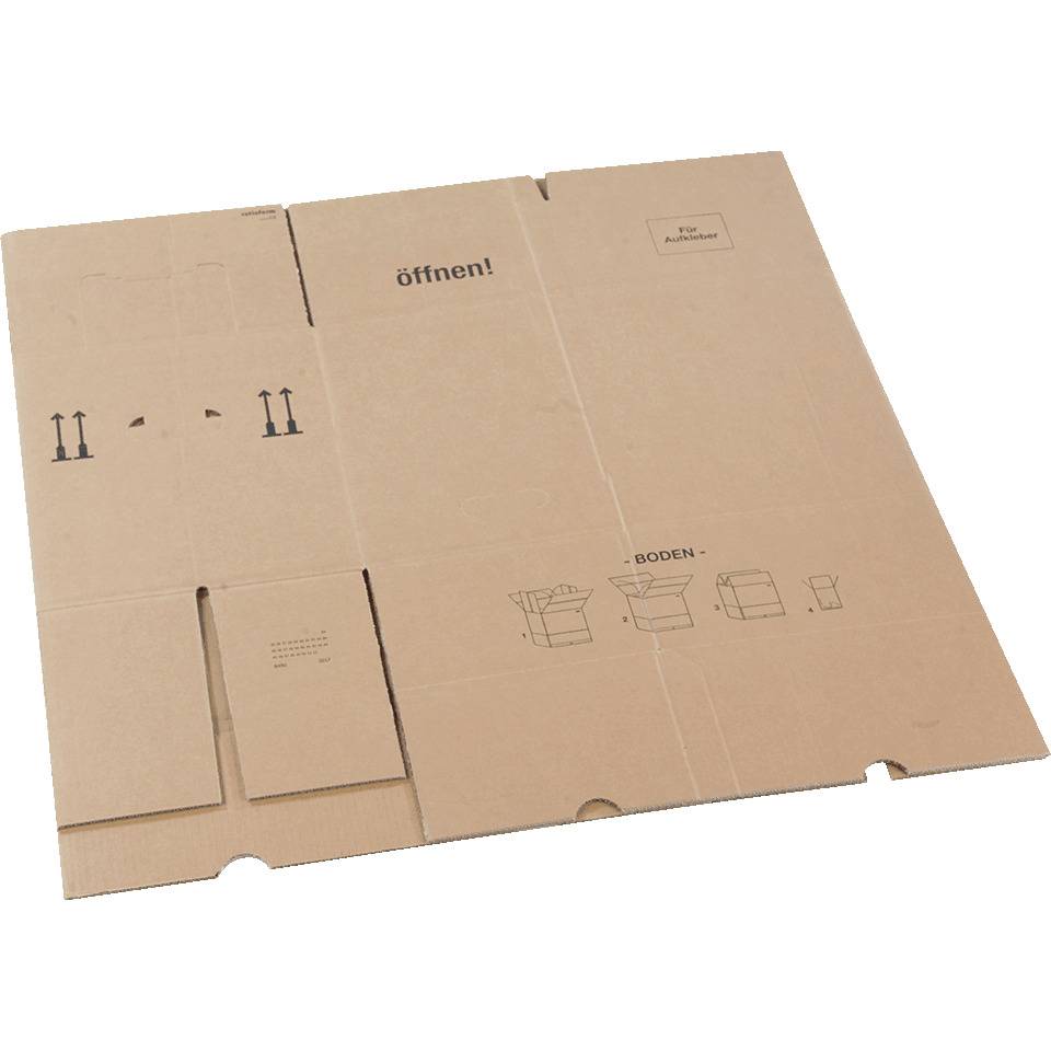 Umzugskarton, 2-wellig, braun, Wellpappe, 650x350x370mm, 10 Stück /VE