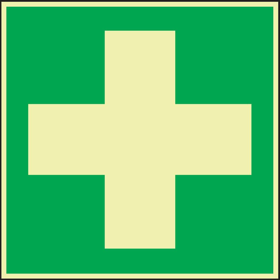 PERMALIGHT® power Rettungszeichen Erste Hilfe, ASR/ISO, Aluminium, 200x200mm