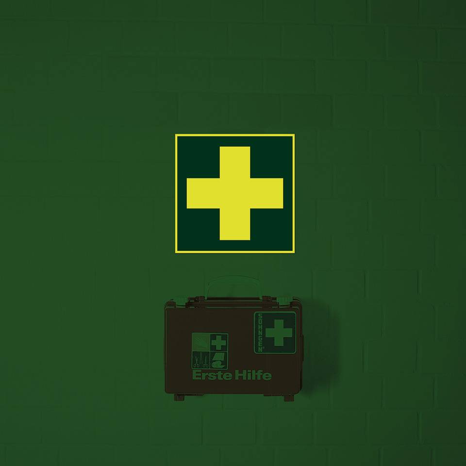 PERMALIGHT® power Rettungszeichen Erste Hilfe, ASR/ISO, Aluminium, 200x200mm