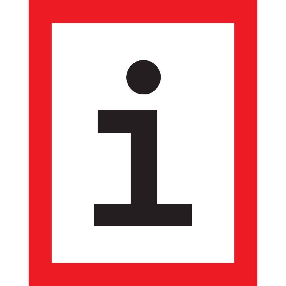 Feuerwehrschild Infomation für die Feuerwehr, DIN, Aluminium, 200x250mm