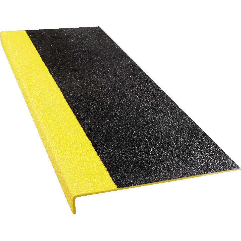 K.57 Antirutsch-Kantenprofil, R13, ASR A1.5, schwarz/gelb, GFK, 230x1000x30mm