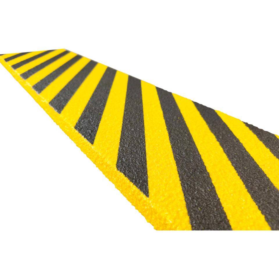 K.57 Antirutsch-Kantenprofil, R13, ASR A1.5, schwarz/gelb, GFK, 230x1000x30mm