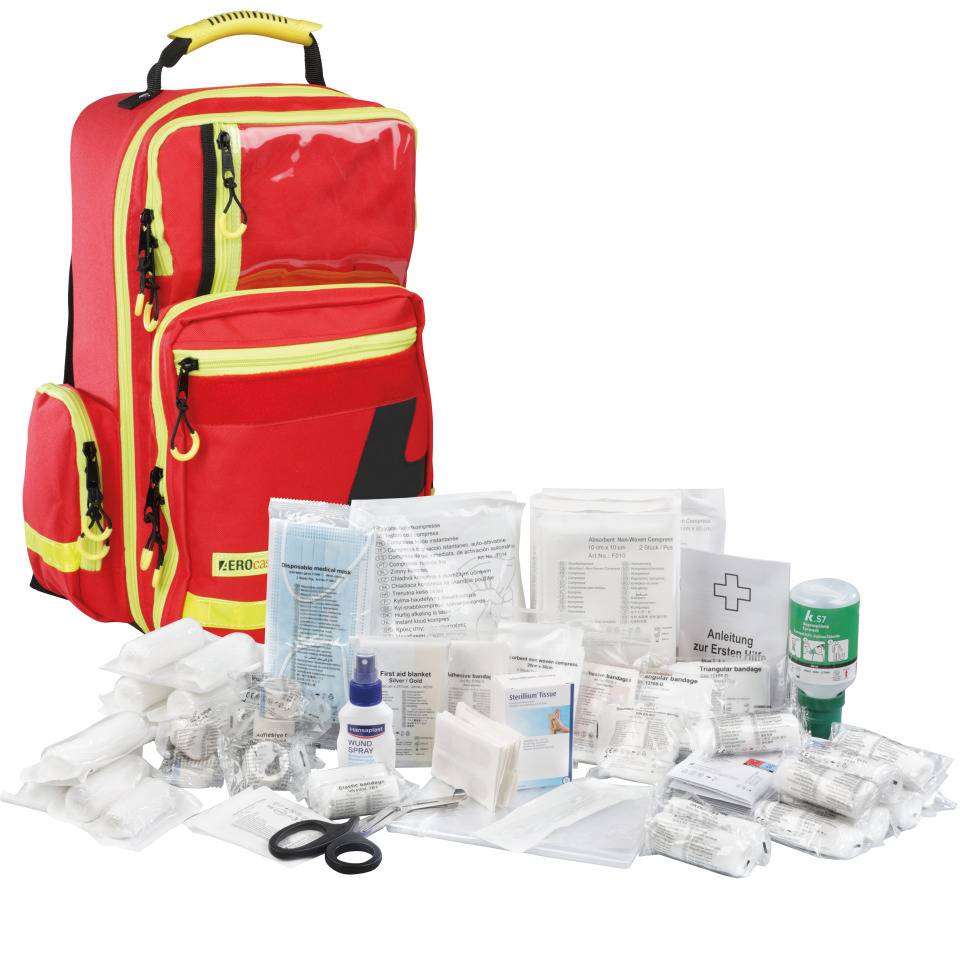 Erste-Hilfe-Rucksack PRO,K.57 Füllung ASR A4.3 plus Ausstattung Großhandel/Lager