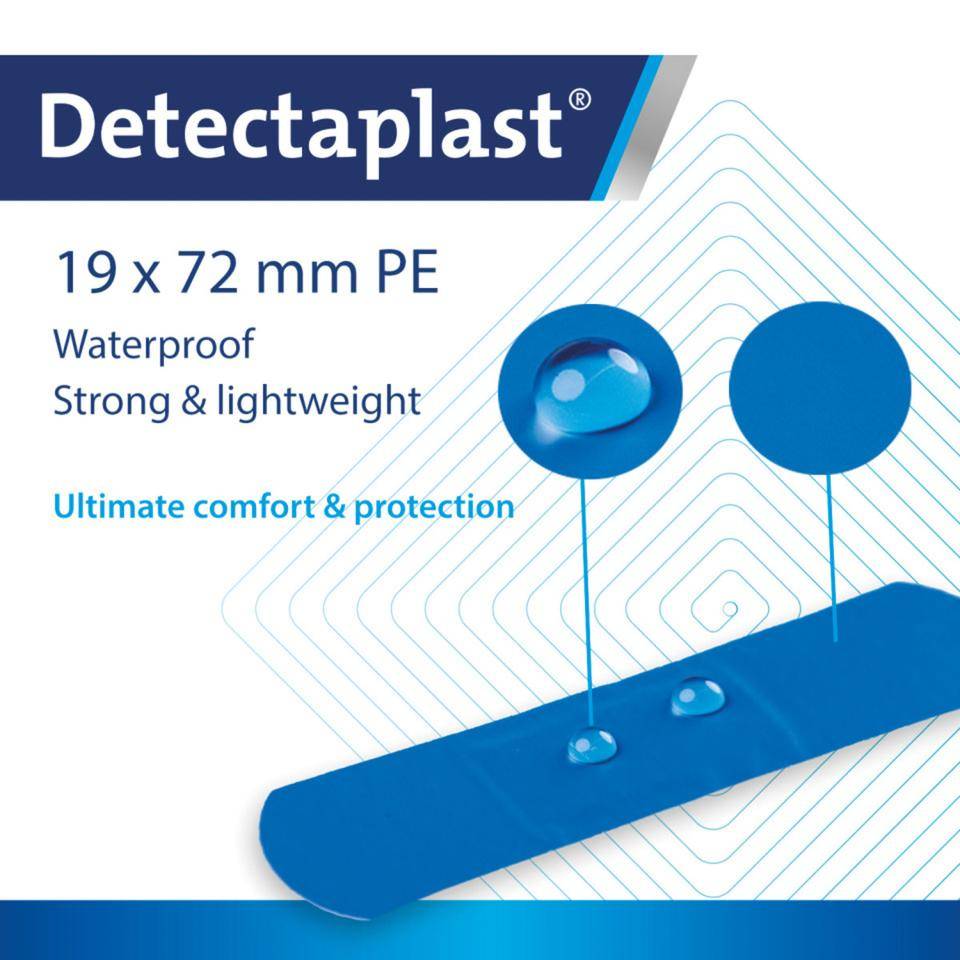 Detectaplast® Pflaster Univeral Strips, detektierbar, blau, 19x72mm, 100/VE