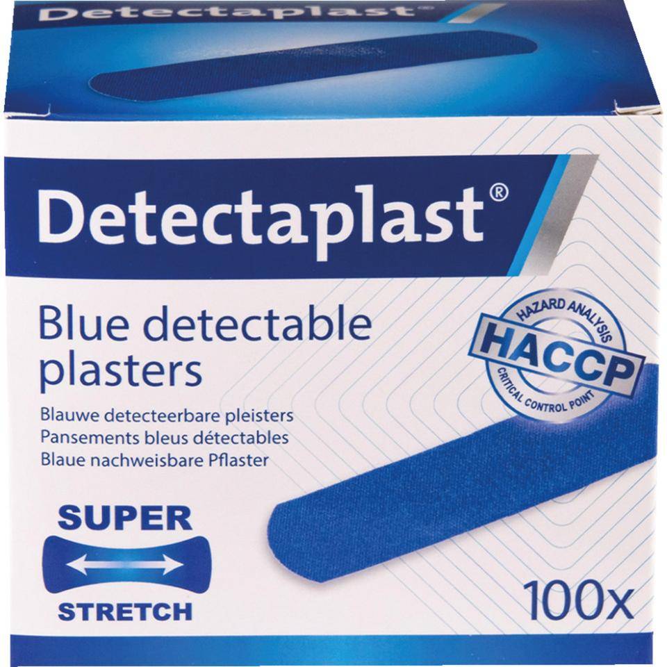 Detectaplast® Pflaster Elastic Strips, detektierbar, blau, 19x72mm, 100/VE