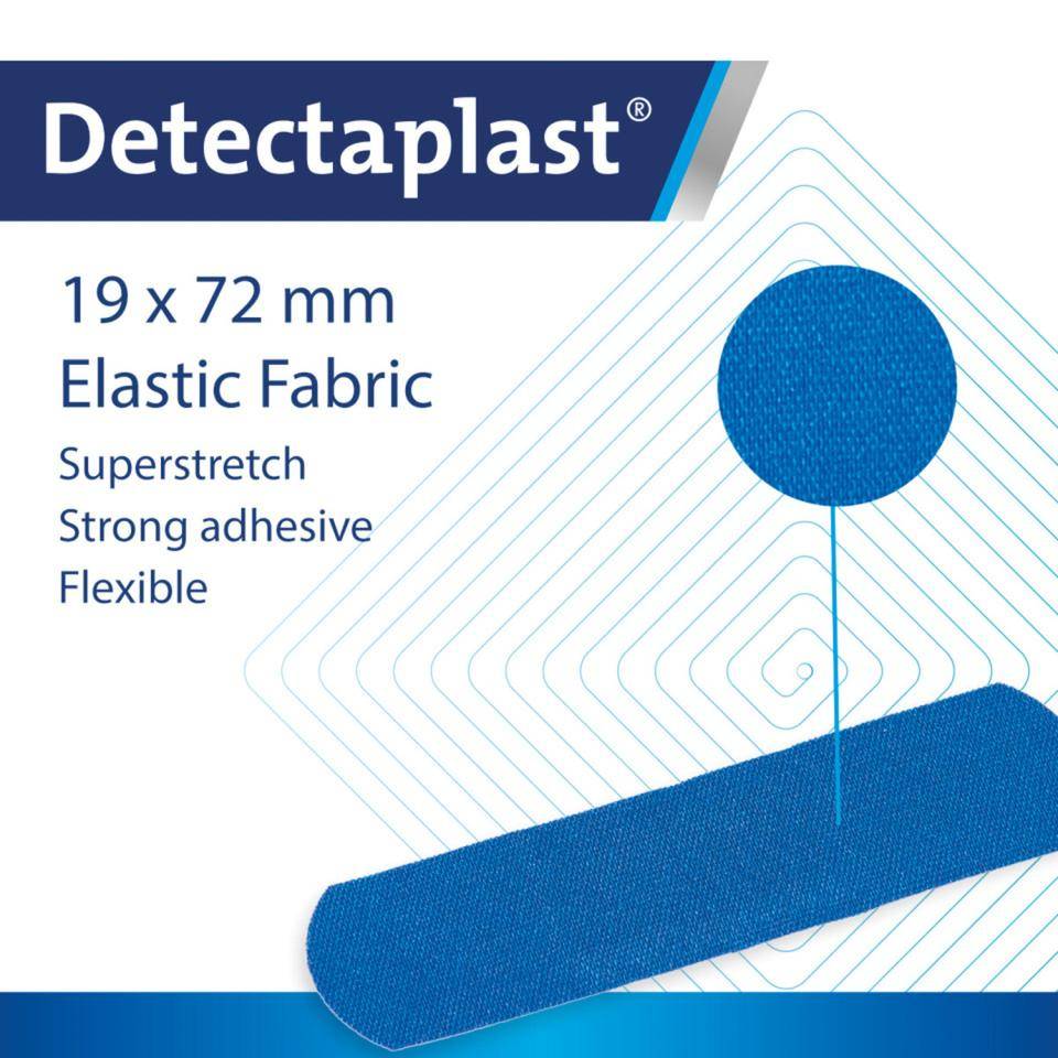Detectaplast® Pflaster Elastic Strips, detektierbar, blau, 19x72mm, 100/VE