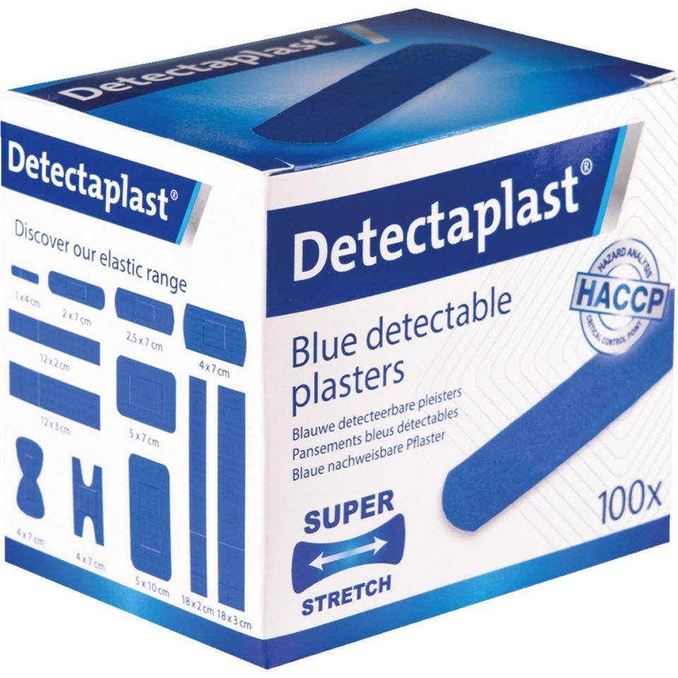 Detectaplast® Pflaster Elastic Strips, detektierbar, blau, 19x72mm, 100/VE