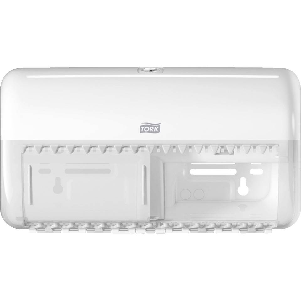TORK Toilettenpapierspender T4, Kunststoff, weiß, Maße: 286x158x153mm