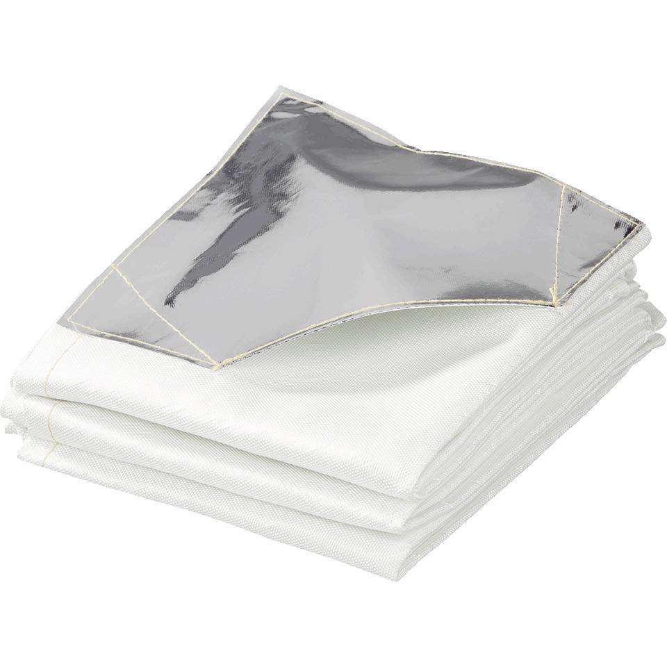 Löschdecke, mit 2 Handeingrifftaschen, Glasfasergewebe, 1800x1600mm