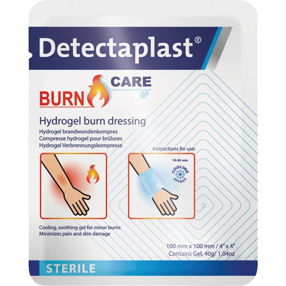 Detectaplast® Burn Care, Kompresse mit Gel gegen Verbrennung, 10x10cm