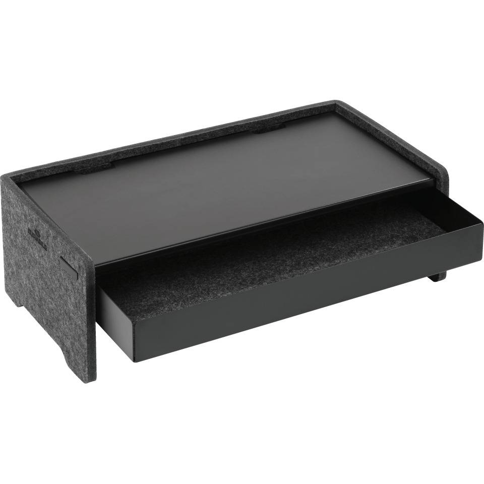 DURABLE Schublade für Monitorständer EFFECT, schwarz, Metall, 468x221x53mm