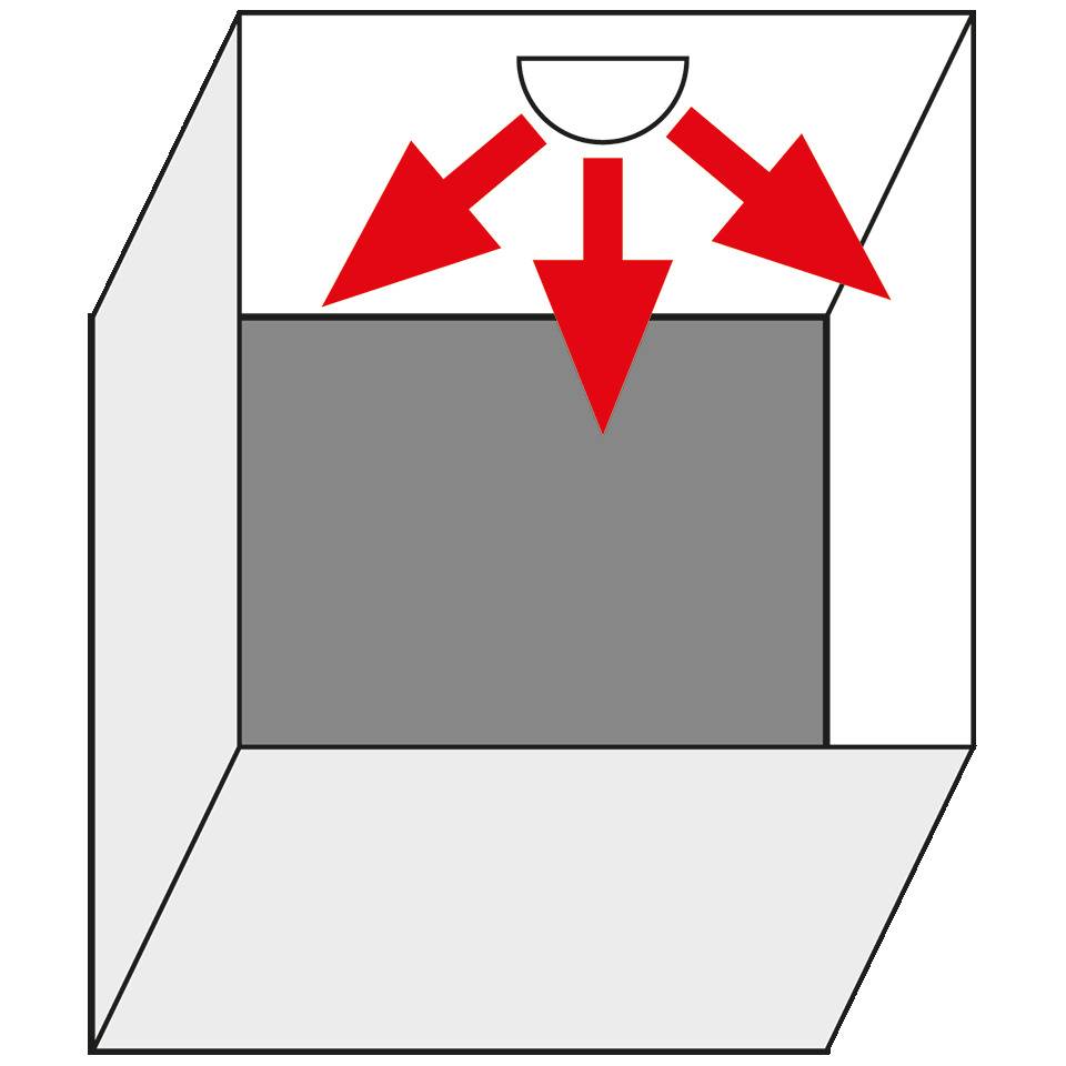 180°-Spiegel, Acrylglas, gewölbt, schlagfest, 1/2 Ø 800mm